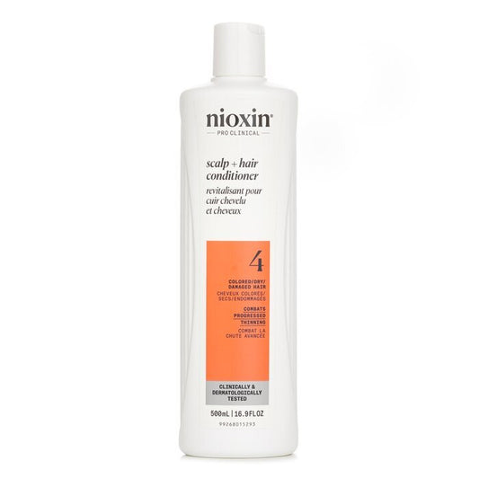 Nioxin Density System 4 Scalp Therapy Conditioner (Colored Hair, Progressed Thinning, Color Safe)  (Random Packaging) 500ml/16.9oz