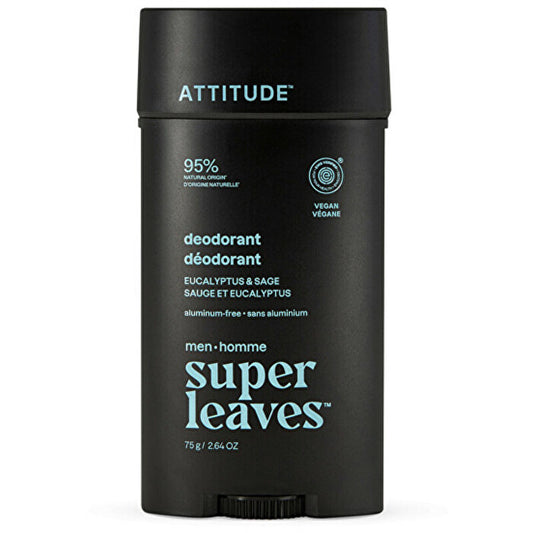 Attitude Super Leaves Eucalyptus & Sage Deodorant - Přírodní Pánský Deodorant 75.0g