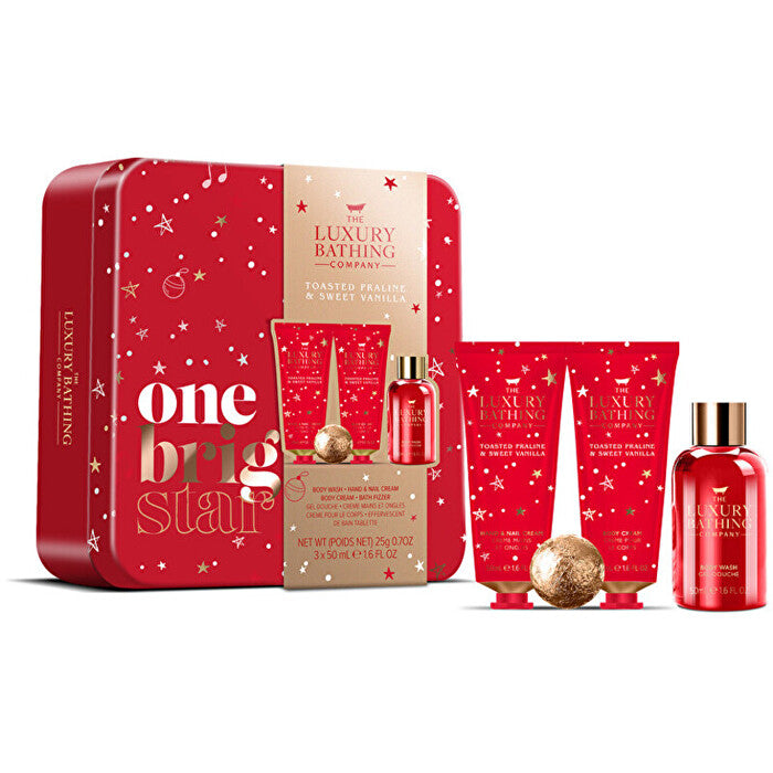 The Luxury Bathing Company Gift Set In Tin ( Praline & Vanilla )