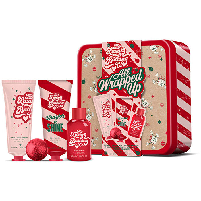 The Luxury Bathing Company Mini Body Care Gift Set In Tin ( Christmas Cookies Cocoa & Vanilla )