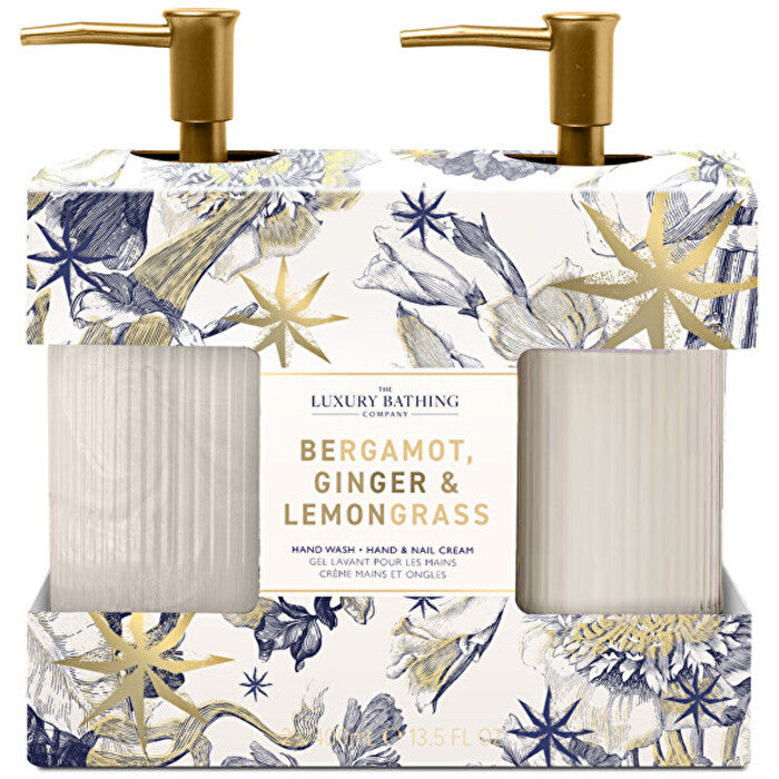 The Luxury Bathing Company Hand Care Gift Set In Box ( Bergamot Ginger & Lemongrass )