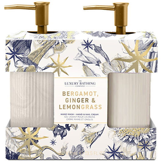 The Luxury Bathing Company Hand Care Gift Set In Box ( Bergamot Ginger & Lemongrass )