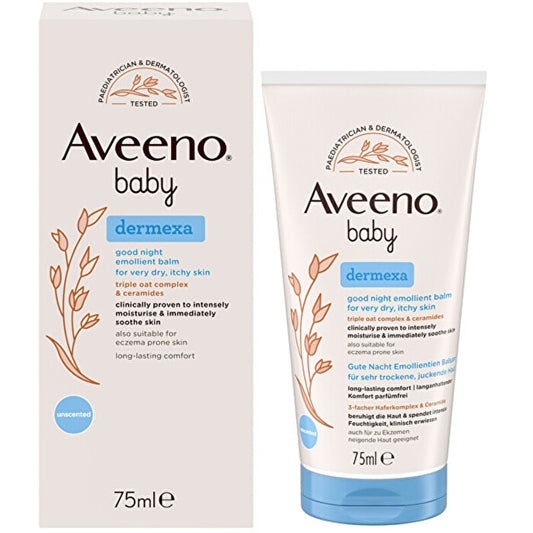Aveeno Baby Dermexa Emollient Balm - Emolienční Balzám Na Dobrou Noc 75ml