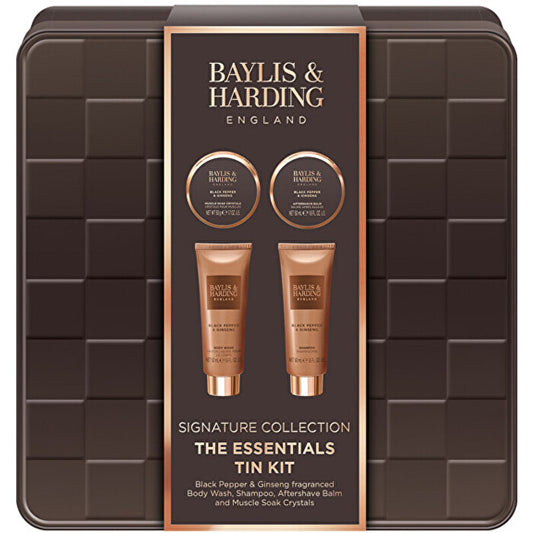 Baylis & Harding Essentials Tin Kit ( Černý Pepř & Ženšen ) - Dárková Sada