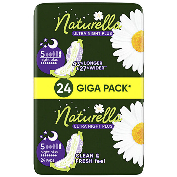 Naturella Ultra Night Plus - Dámske Hygienicke Vložky Na Noc 24.0ks