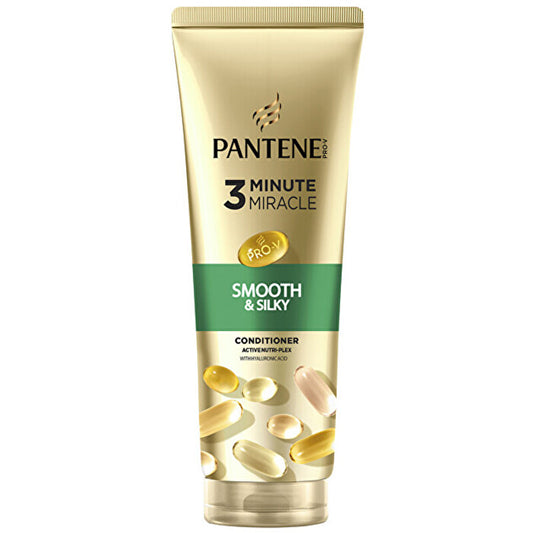 Pantene 3 Minute Miracle Smooth & Silky Conditioner - Smoothing Conditioner 220ml
