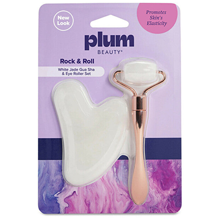 PlumBeauty Rock & Roll Set - Masážní Váleček A Gua Sha