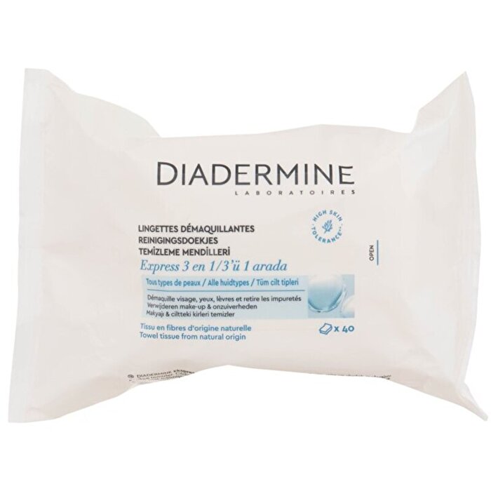 Diadermine Express Fresh 3-in-1 Cleansing Wipes 40.0ks