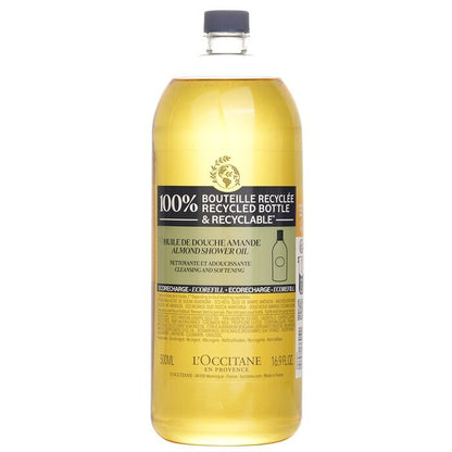 L'Occitane Almond Cleansing & Softening Shower Oil (Eco-Refill) 500ml/16.9oz