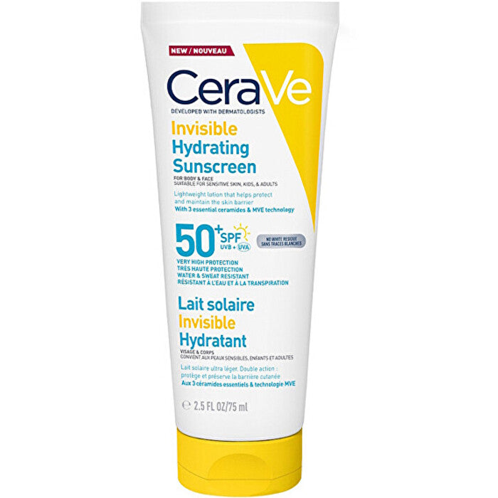 CeraVe Invisible Hydrating Sunscreen Spf 50+ 75ml