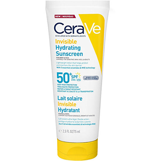 CeraVe Invisible Hydrating Sunscreen Spf 50+ 75ml