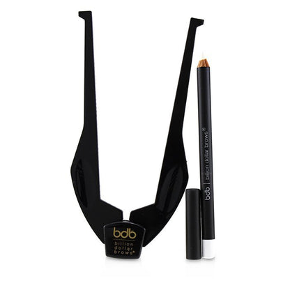 Billion Dollar Brows The Brow Buddy Kit - 1x Brow Buddy - Black, 1x White Pencil 2pcs