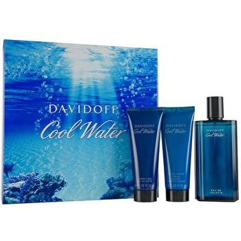Davidoff Cool Water Man United Gift Set Eau De Toilette 125ml After Shave Balm 75ml Cool Water And Cool Water Shower Gel 75ml 125ml