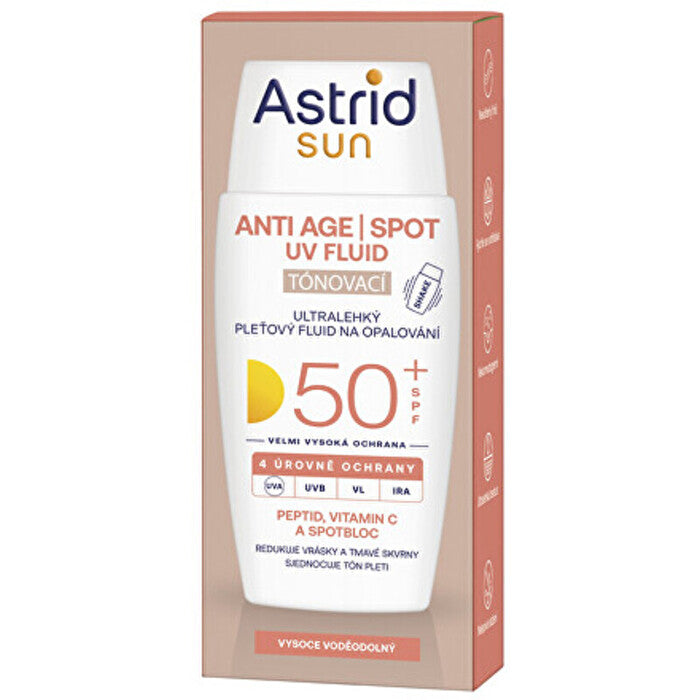 Astrid Sun Anti Age Spot Uv Fluid Spf 50+ - Tónovací Pleťový Fluid 50ml