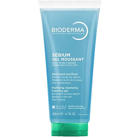 Bioderma Purifying Cleansing Foaming Gel - Čisticí Gel Pro Smíšenou Až Mastnou Pleť 200ml