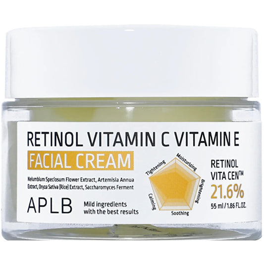 Aplb Retinol Vitamin C Vitamin E Facial Cream - Anti-age Pleťový Krem 55ml