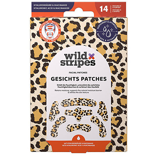 Wild Stripes Animal Leo Facial Patches - Hydrokoloidní Náplasti Na Pleť ( 14 Ks )