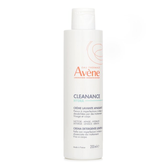 Avene Cleanance HYDRA Soothing Cleansing Cream - For Blemish-Prone Skin Left Dry & Irritated by Treatments (Random Packaging) 200ml/6.7oz