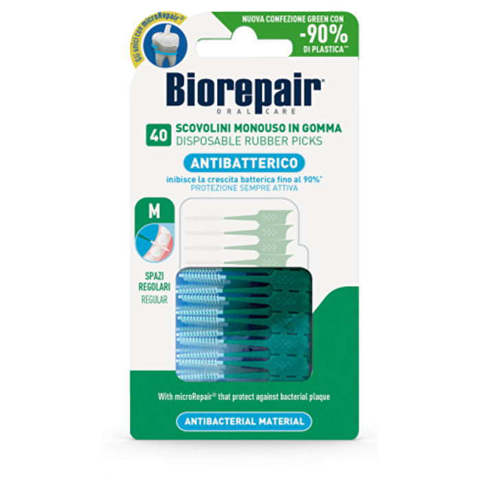Biorepair Disposable Rubber Picks M - Mezizubní Párátka 40.0ks