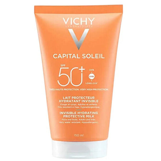 Vichy Invisible Hydrating Protective Milk Spf 50 - Mleko Na Opalování 150ml