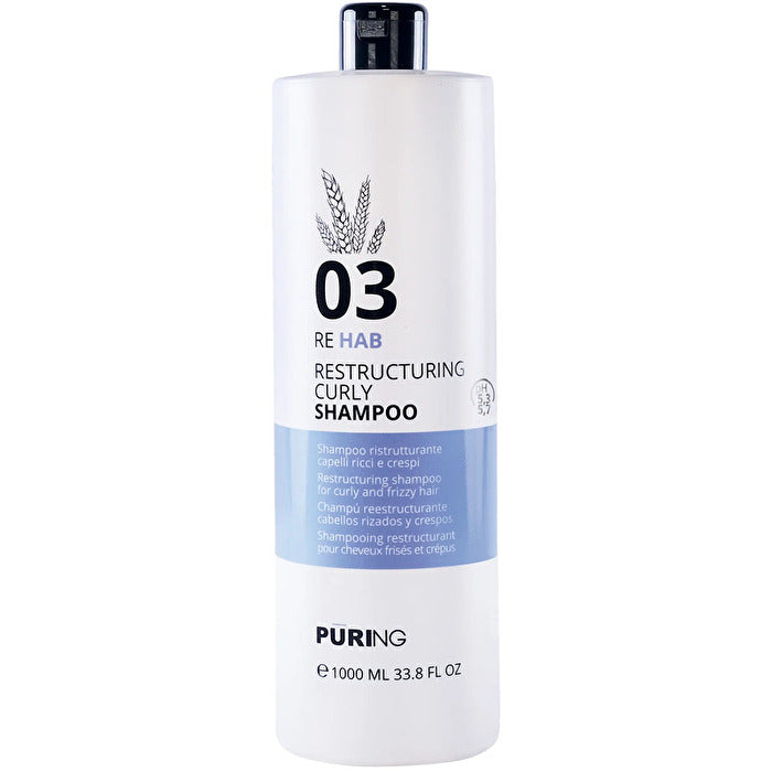 Puring 03 Rehab Restructuring Curly Shampoo - Restrukturalizační šampon Pro Kudrnate A Krepate Vlasy 1000ml