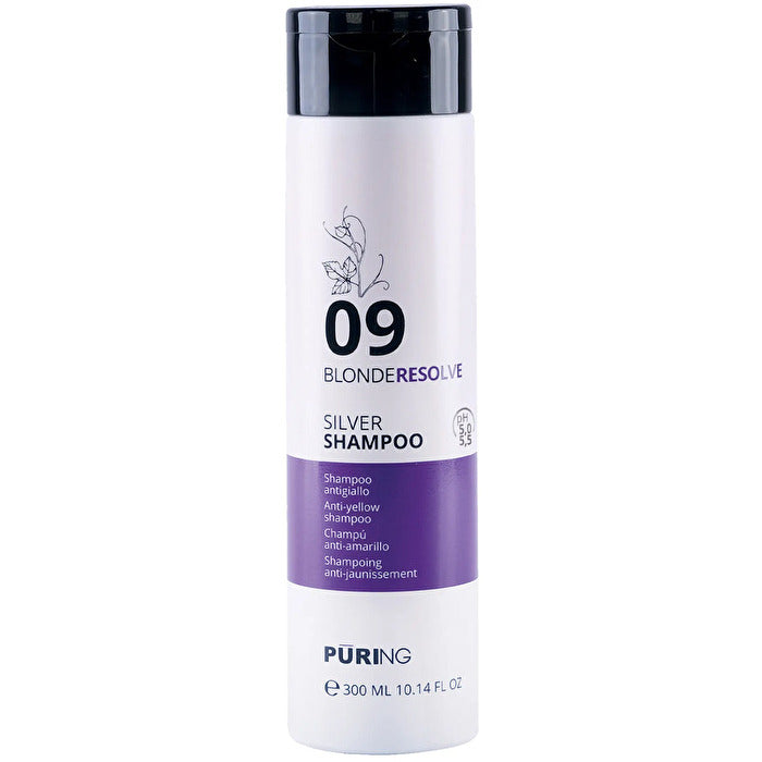 Puring 09 Blonderesolve Silver Shampoo - Neutralizační šampon Pro Blond šede A Odbarvene Vlasy 300ml