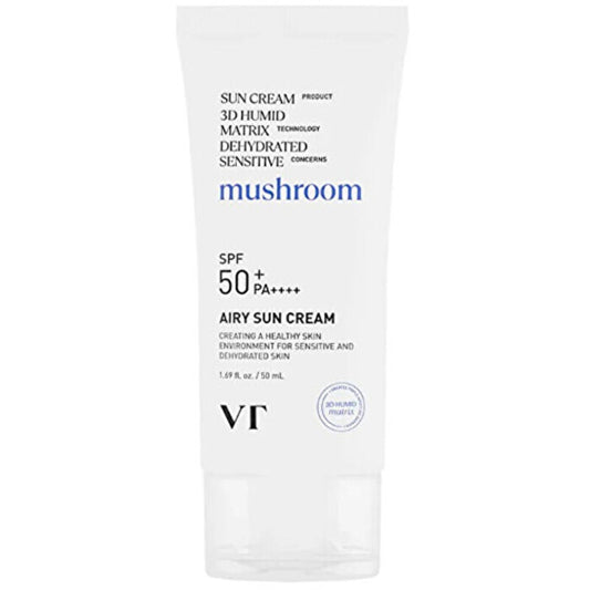 VT Cosmetics Airy Sun Mushroom Cream Spf 50+ - Zklidňující Krem 50ml