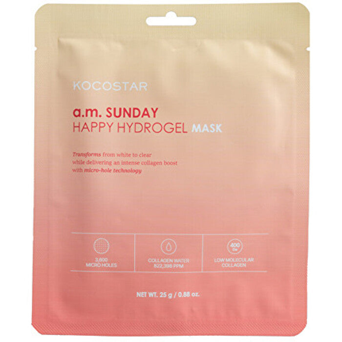 Kocostar Sunday Happy Hydrogel A.m. Mask - Hydratační Pleťová Maska 25.0g