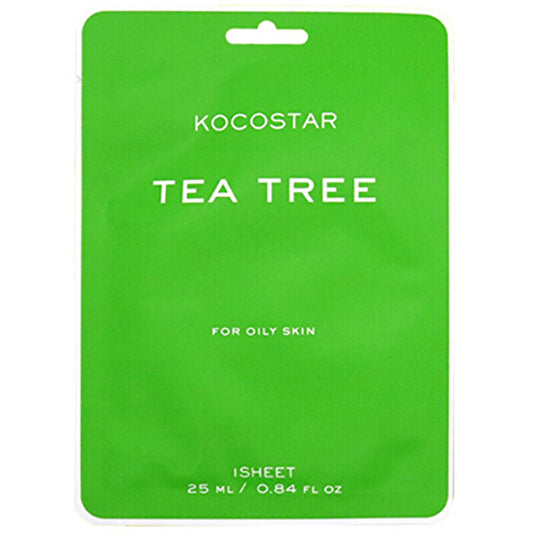 Kocostar Tea Tree Sheet Mask - Pleťová Maska Proti Nedokonalostem 25ml