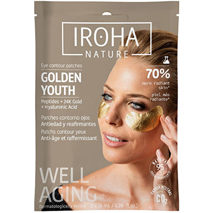 Iroha Golden Youth Eye Contour Patches - Polštářky Pod Oči 8ml