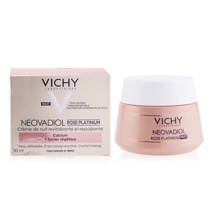 Vichy Neovadiol Rose Platinium Night Cream Calcium & Vegetal Sugars Natural And Dull Skin 50ml