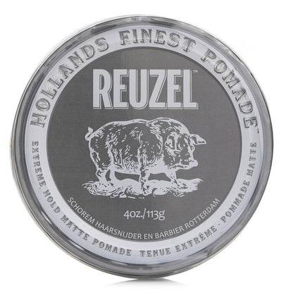 Reuzel Extreme Hold Matte Pomade (Extreme Hold, No Shine, Water Soluble) 113g/4oz