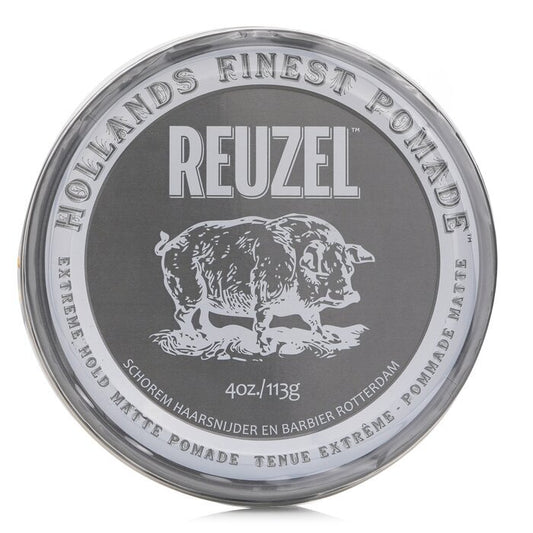 Reuzel Extreme Hold Matte Pomade (Extreme Hold, No Shine, Water Soluble) 113g/4oz