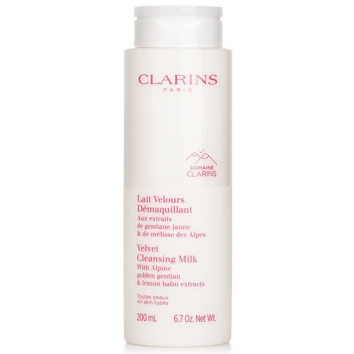 Clarins Velvet Cleansing Milk with Alpine Golden Gentian & Lemon Balm Extracts 200ml/6.7oz