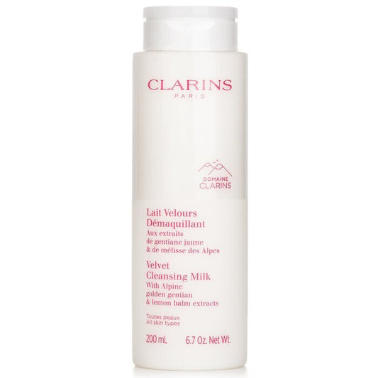 Clarins Velvet Cleansing Milk with Alpine Golden Gentian & Lemon Balm Extracts 200ml/6.7oz