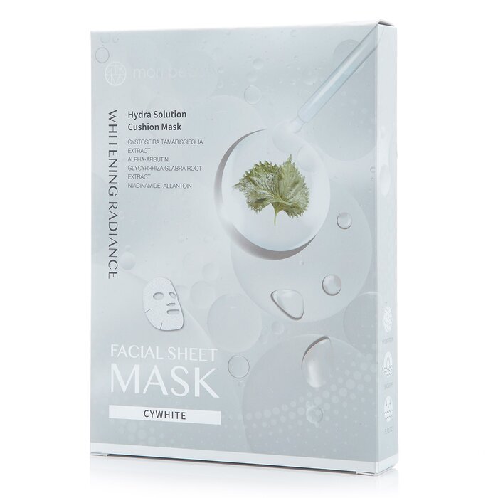 mori beauty by Natural Beauty Hydra Solution Cushion Mask (Whitening Radiance) 3pcsx 23ml/0.78