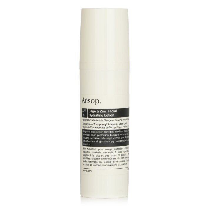 Aesop Sage & Zinc Facial Hydrating Lotion Spf15 50ml