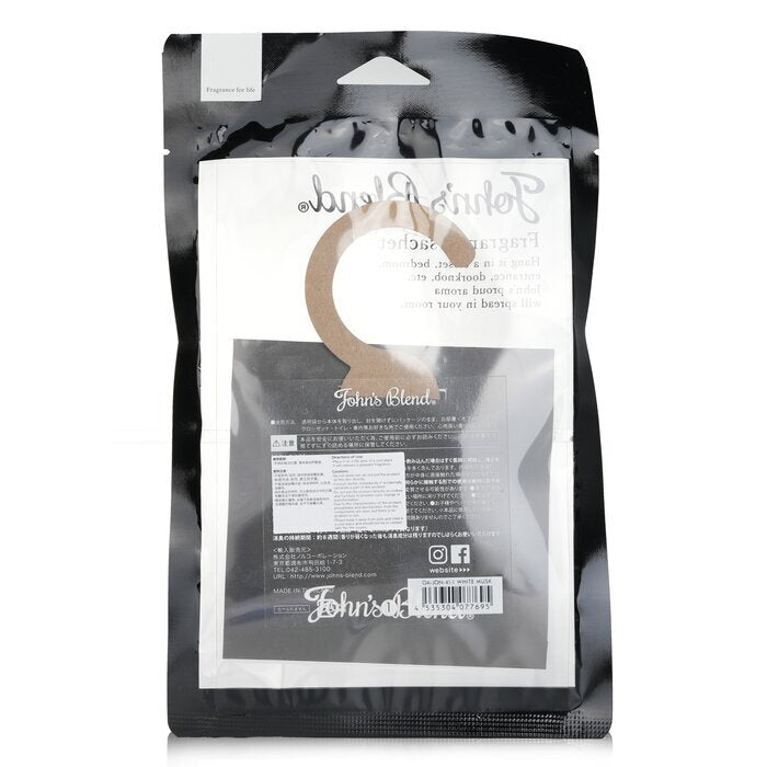 John's Blend Fragrance Sachet - White Musk 1pcs