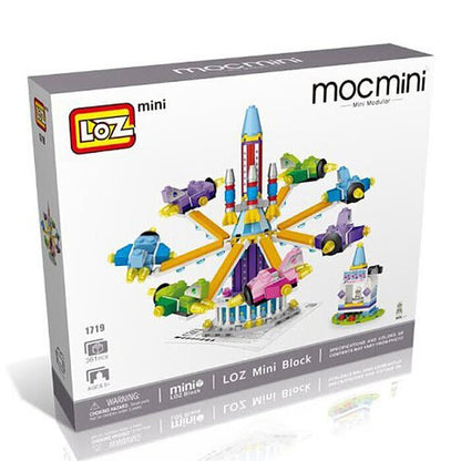 LOZ Dream Amusement Park Series - Rotary Aircraft Building Bricks Set 13.5 x 18 x 8cm