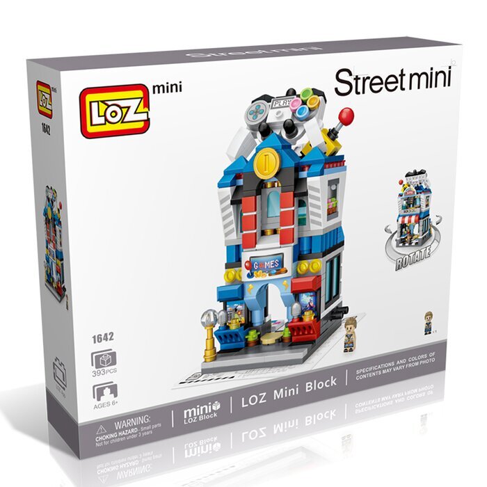 LOZ Street Series - Games Shop Building Bricks Set 19.5x16.5x4.5cm