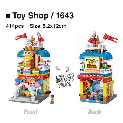 LOZ Street Series - Toys Shop Building Bricks Set 19.5x16.5x4.5cm