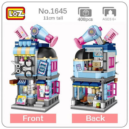 LOZ Street Series - Salon Building Bricks Set 19.5x16.5x4.5cm