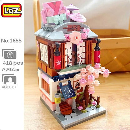 LOZ Street Series - Kimono Shop Building Bricks Set 16.5x12.5x8cm