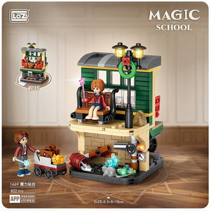 LOZ Magic Academy Street Series - Magic Platform Building Bricks Set 16.5x12.5x8cm