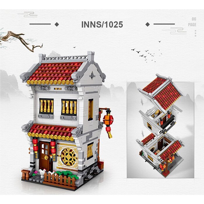 LOZ Mini Blocks - Inn Building Bricks Set 42 x 30 x 5 cm