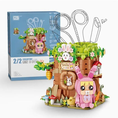 LOZ Mini Blocks - Trunk Pen Holder Building Bricks Set 20 x 15 x 8cm