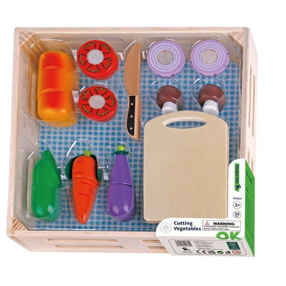Tooky Toy Co Cutting Vegetables 40x35x5cm