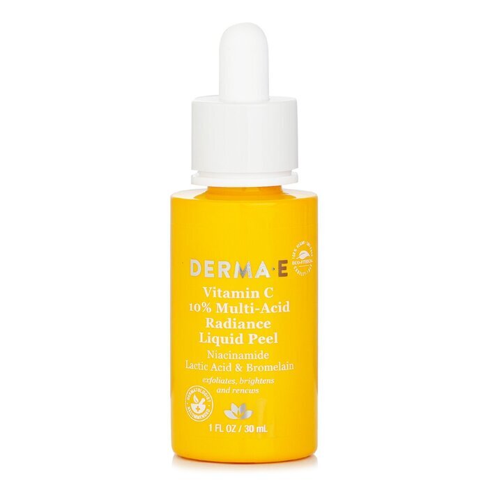 Derma E Vitamin C 10% Multi-Acid Radiance Liquid Peel (Exp. Date 30 June 2026) 30ml/1oz