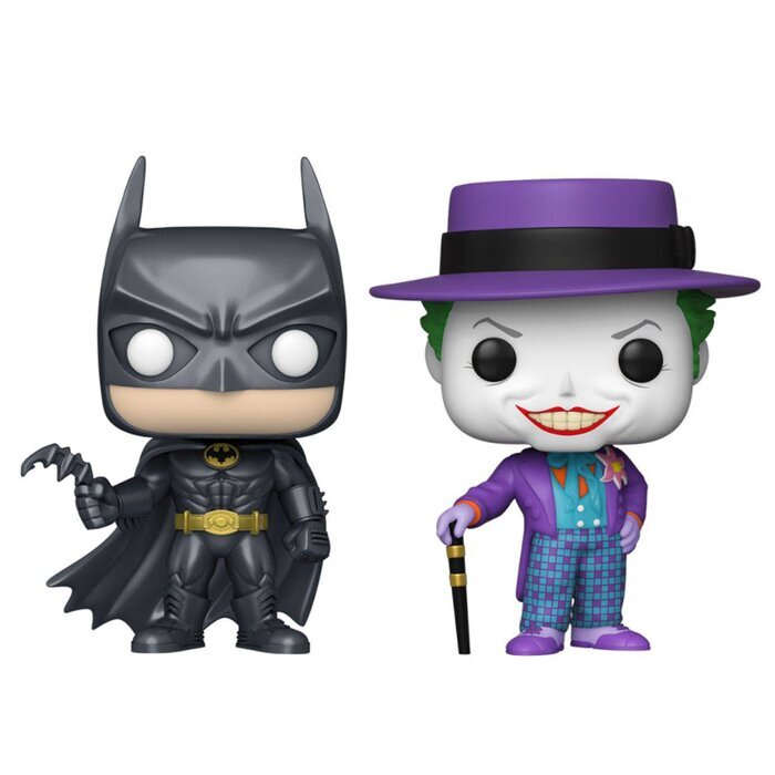 Funko POP! Heroes: Batman(1989) - Joker & Batman Toy Figures 16x21x9cm