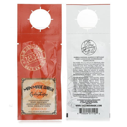 18.21 Man Made Man Made Wash Shampoo, Conditioner & Body Wash - # Noble Oud 15ml/0.5oz